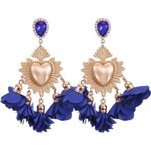2020 Aretes De Mujer Modernos Women Earrings Drop Earring For Woman Flower Tassel Earing Wedding Brincos Jewelry Chrismas Gifts