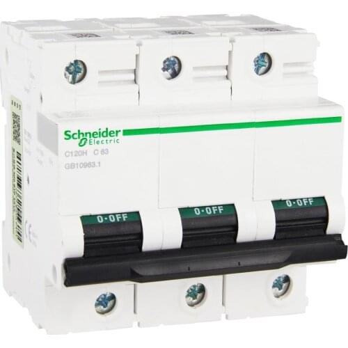 AC 4P C type 63A 400V 50/60Hz C120H power distribution protection Miniature circuit breaker A9N19803