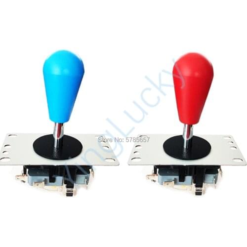 Free shipping arcade game kit joystick kit oval ball top 4/8 way joystick with micro switch fighting stick parts, for game arcad