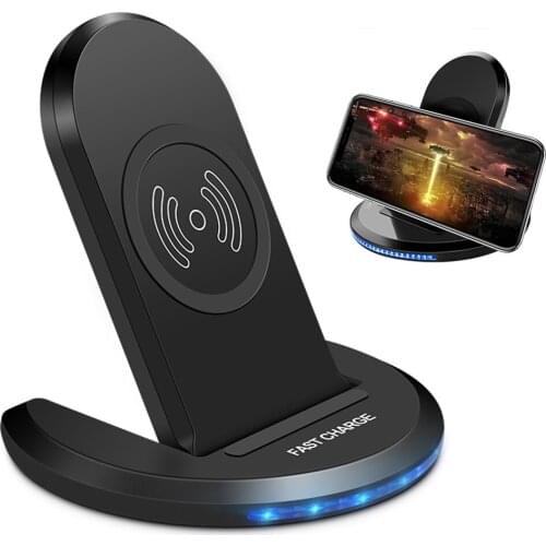 10W Qi Wireless Charger For iPhone X XS Max 8 Plus XR Fast Wireless Charging Pad Adapter For Samsung Galaxy Note 9 8 S9 S8