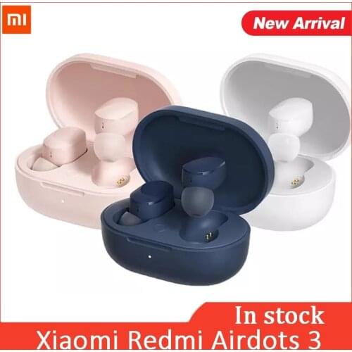 New Xiaomi Redmi AirDots 3 Wireless Earphones Bluetooth 5.2 Stereo Bass Mi True Wireless Headset With Mic Handsfree TWS Earbuds
