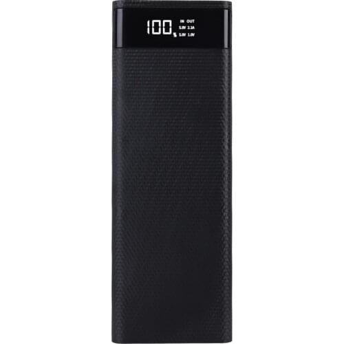 Power Bank Battery Charge Case 10*18650 Battery Storage Box 30000mAh Micro Type C Dual USB Digital Display Power Bank Kit