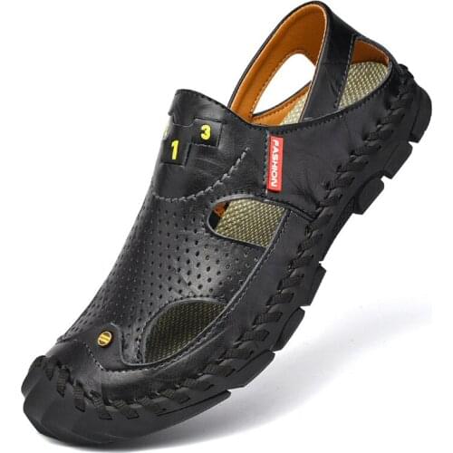 Da sandalet sandale leather de fashion branded unisex sandalias cuero shower roman beach slides sport zandalias summer romanas