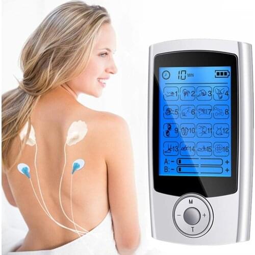 Electronic Smart Health 16 Mode Digital Machine Massager EMS Relief Machine Electro Therapy Body Massage Device Physiotherapy