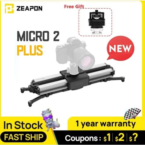 Zeapon Micro 2 Plus Camera Slider Travel Distance 56cm/22in 4.5KG All-Direction Capacity 30s Magnetic Quick Release Secure Lock