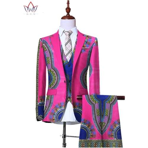 Stock Size Low Price (Jacket+Vest+Pants)Blazers for Men 3 Piece Slim Fit Cowboy Wedding Mens' African Clothing WYN230