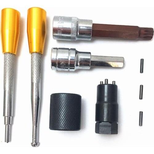 6PCS diesel common rail injector nozzle removal tool kit is suitable for Bosch Denso, common rail injector repair tool