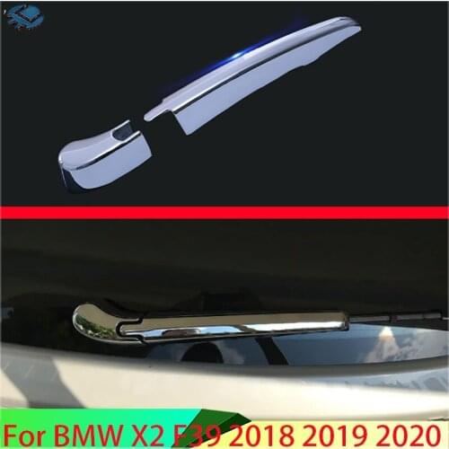 For BMW X2 F39 2018 2019 Car Decoration ABS Chrome Rear Window Wiper Cover Trim Overlay Nozzle Molding Garnish