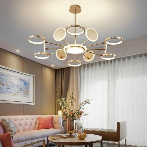 New Network Red Molecular Lamp Simple Modern Living Room Chandelier Atmosphere Light Luxury Restaurant Lighting Creative Lamps