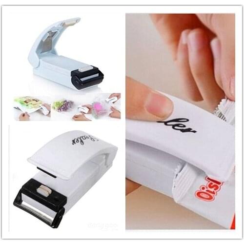Plastic Portable Heat Sealer Bag Storage Packet Mini Sealing Machine Handy Sealers Easy Resealer for Food Snack Kitchen Gadgets