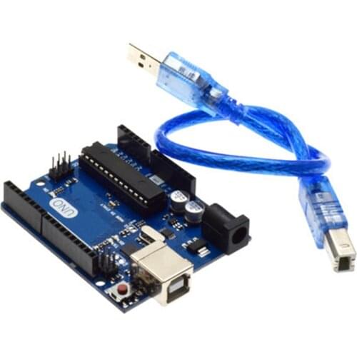 1 Set UNO R3 ATMEGA16U2+MEGA328P Chip For Arduino UNO R3 Development board + USB CABLE