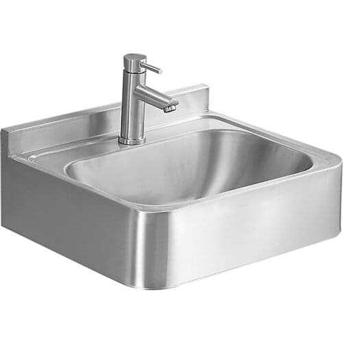 Luxury Stainless Steel Wall Mounted Bathroom Sinks Wash Stand Small Household Wash Basin Small Home Counter Basin Bathroom Sink