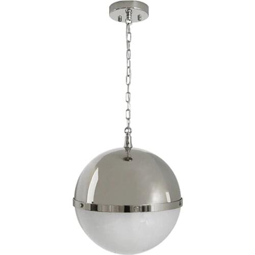 Light luxury retro ball hardware glass chandelier villa model room restaurant bar bedroom bedside light luxury chandelier