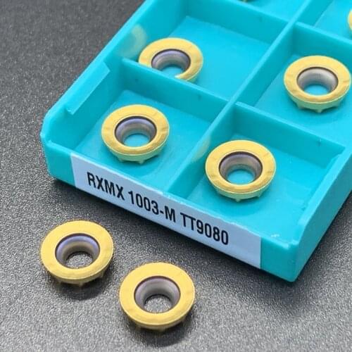RXMX1003 M TT9080 100% Original Carbide Insert RXMX 1003 TT 9080 Internal Turning Milling Lathe Tool Milling Cutter CNC Tool