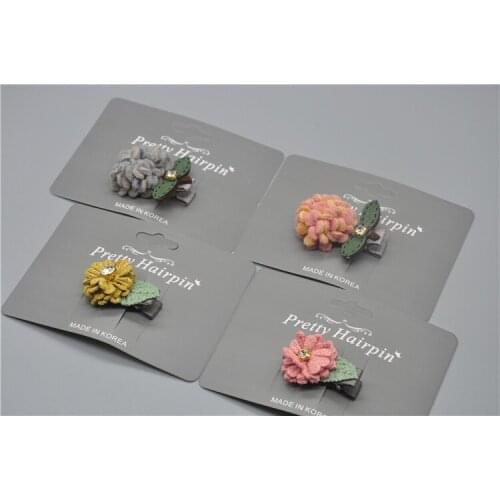 Dog Hair Clip Tongsen hairpin plush flower hairpin princess headdress hairpin Hair Grooming Accessories