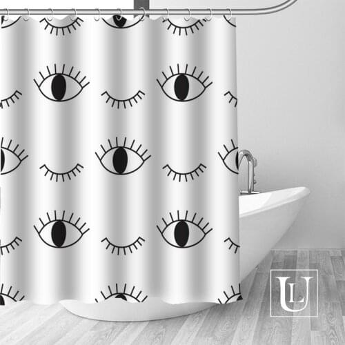 Waterproof Bathroom Curtains Modern eye Shower Curtain polyester Bath screens Customized curtain