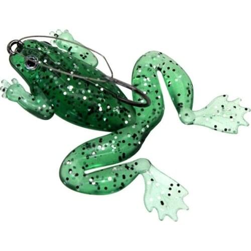 1pcs/lot Frog Lures 6cm/5g 7cm/5g Artificial Silicone Soft Frog Fishing Bait SwimBait with single Hook Pesca Fishing Tackle