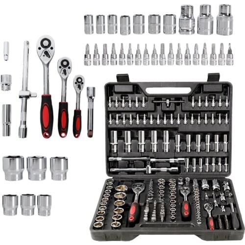 MACTANT 171 pcs Ratchet Socket Wrench 1/4 Drive Ratchet Spanner Hex Bit Socket Kit Car Auto Repair Tools Spanner Screwdriver Set