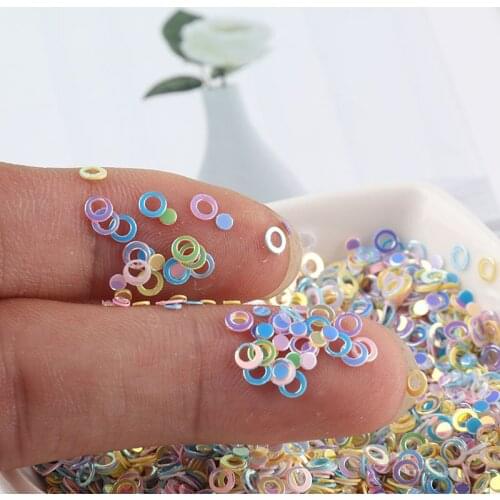200g 3mm Sequin Flat Round Loose Sequins Crafts Paillette Sewing Clothes Decoration DIY Accessory Lentejuelas Para Coser