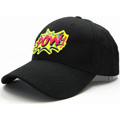 2021 Pow Letter Embroidery Cotton Baseball Cap Hip-hop Adjustable Snapback Hats for Men and Women 305