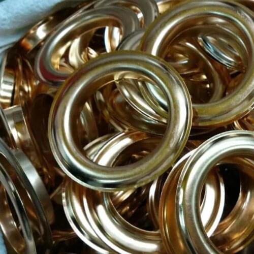 40mm Inner (1 1/2" Hole) Silver Curtain Grommets with Washers