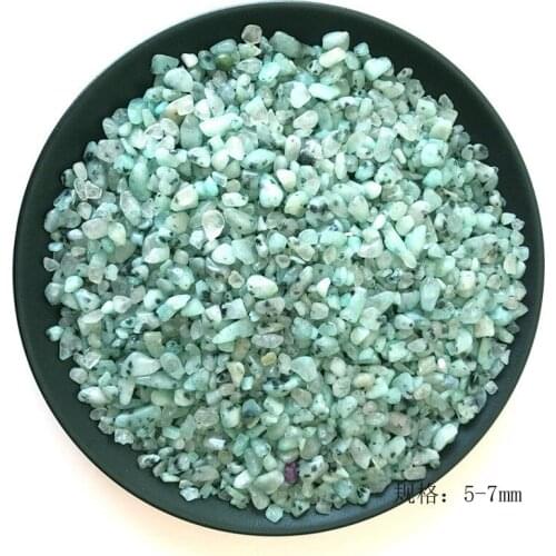 50g 4 Size Natural Tianshan Blue Quartz Crystal Stone Rock Chips Lucky Healing Natural Stones and Minerals