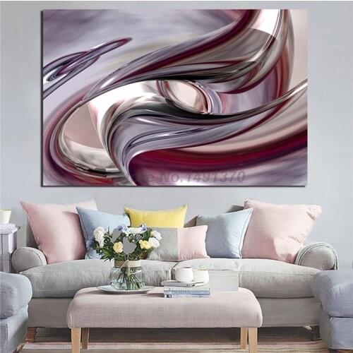 Acrylbild Metallwirbel Poster Abstract Painting On Canvas Modern Art Decorative Wall Pictures For Living Room Home Decoration