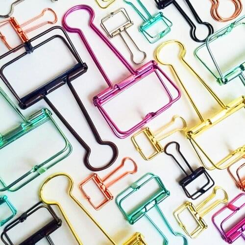 BZNVN long tail gold Color Small w41al Paper clips Metal Bookmark