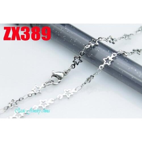 100 meters 4.8mm star shape chain stainless steel necklace fashion Sweater chain ZX389