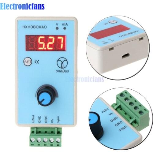 0-10V/2-10V 0-20mA/4-20mA Signal Generator Adjustable Current Voltage Analog Simulator Signal Sources Output DC 15-27V