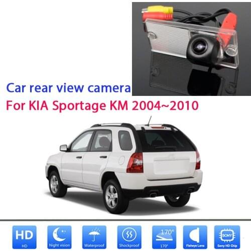 HD 1080x720P Fisheye Rear View Camera Car Backup Parking Accessories For Kia Sportage KM 2004 2005 2006 2007 2008 2009 2010