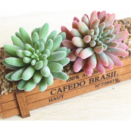 9x9cm Artificial Flower Succulent Plants Floral Arrangement Accessories Fake Plants Home Garden Wedding Party Decoration Bonsai