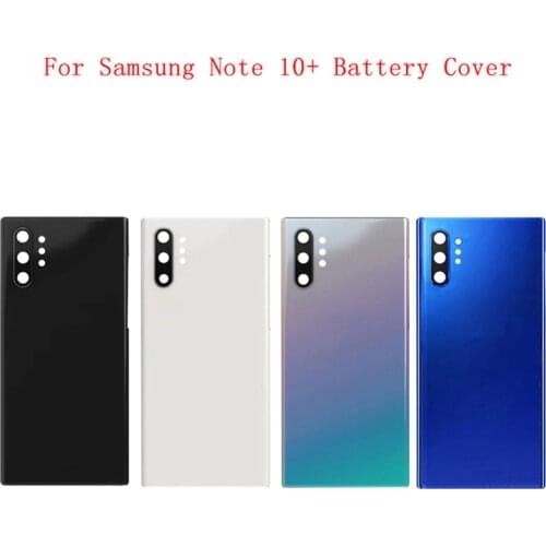 Battery Case Cover Rear Door Housing Back Case For Samsung Note 10 Plus N975F Battery Cover Camera Frame Lens with Logo