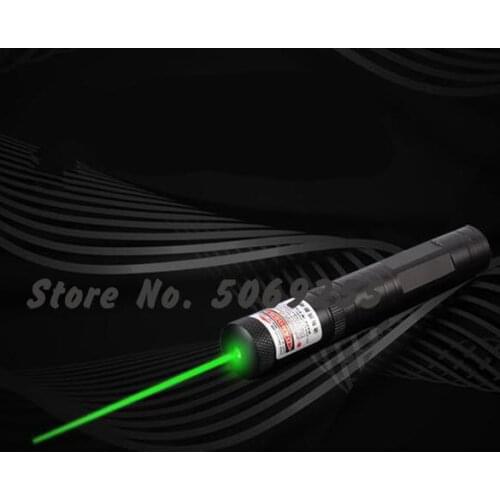 High Power Adjustable Focus Laser Dc 3.7v Green Laser Pointer Pen 500 To 10000 Meters Laser Range Hot Sale