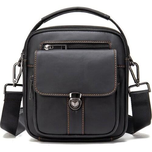 Man Flap Bag Genuine Leather Original Messenger Bag Fashion Shoulder Men Bag New Male Crossbody Handbag For Boys