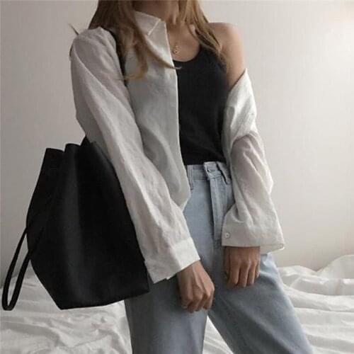 2020 New Woman Shoulder Bags Fashion PU Leather Handbags Women Bucket Bags Designer Casual Hand Bag High Quality Women Totes