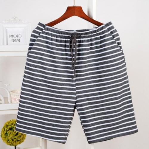 New summer large size mens sports shorts cotton casual home pants elastic drawstring sleep bottoms men pajama pants MY456