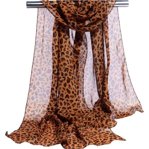 2020 Spring Women Thin Scarf Autumn Fashion Long Capes Leopard Chiffon Scarves Soft Winter Lady Stoles Warm Shawls