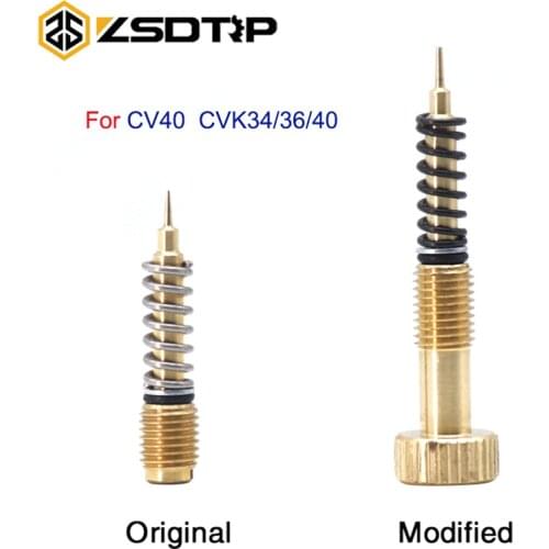 ZSDTRP for CV40 Keihin CVK34/36/40 Twin Cam Sportster Carburetor Air Adjusting Screws Idle Mixture Fuel Ratio Adjusting Screw