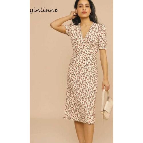 Летние платья с запахом Yinlinhe China At AliExpress