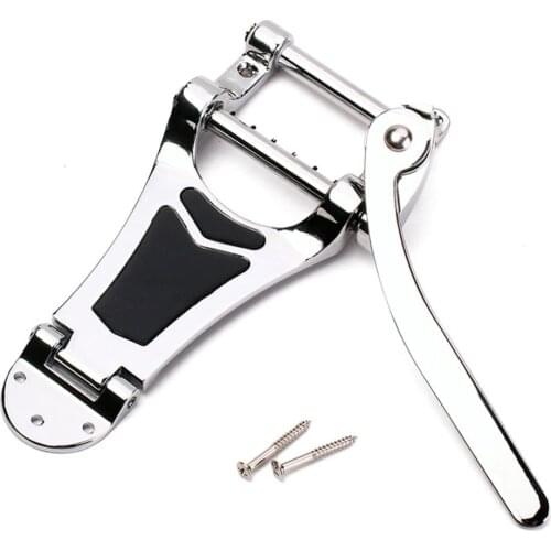 1 Set Archtop Hollow Semi-Hollow Jazz Guitar Vibrato Tremolo Bridge Chrome