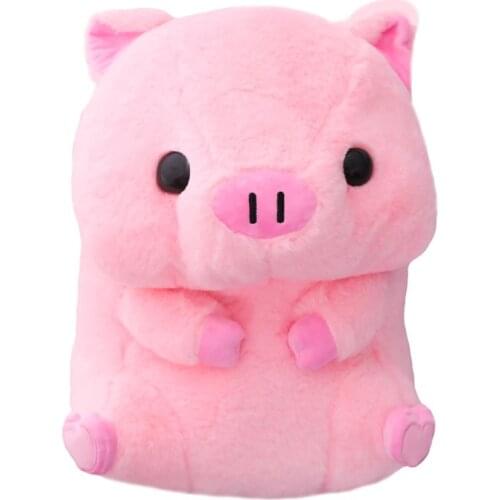 1pc 40CM Cartoon Round Pink PIG Plush Toys Lovely Animal Fat Piggy Pillow Stuffed Soft Dolls for Girls Kids Birthday Xmas Gifts
