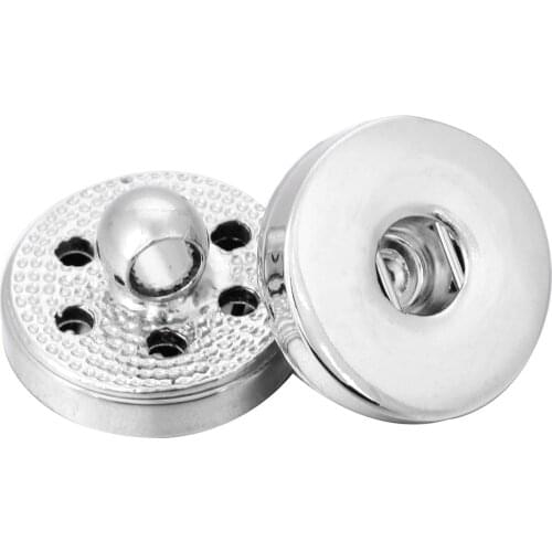 10pcs/lot New Snap Jewelry 18mm Snap Button Accessories Findings Metal Button to Make DIY Snap Bracelet Necklace by yourself