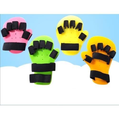 2 Child Hand Wrist Orthosis Splint Separate Children Finger Flex Spasm Extension Board Boy or Girl Polio Rehabilitation Exercise