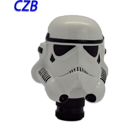 2021 Universal Manual Interior Parts Gear Stick Shift Shifter Lever Knob White Soldier Marches Fast shipping