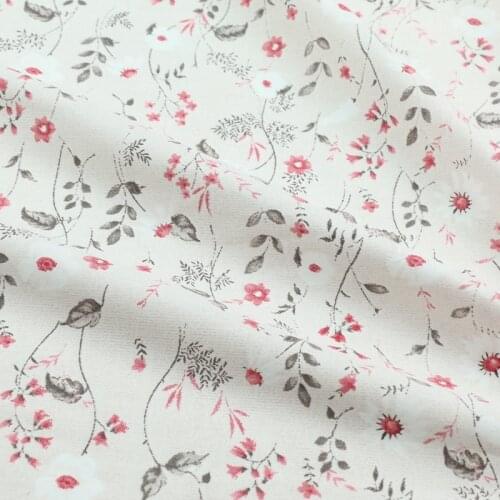 235x50cm Floral Willow Leaf Printed Cotton Sewing Fabric, Making Quilt Cover Bed Sheet and Pillowcase Cloth
