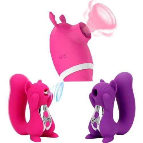 Squirrel Elk Clitoris Sucker Sucking Vibrators Rechargeable Anal Licking Massage Female Sex Toys For Women Adults Erotic Machine