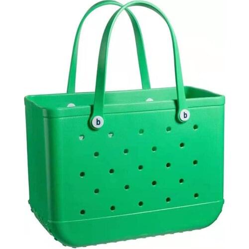 Glum Large Capacity Summer EVA mesh Beach Bag Basket Hole Waterproof Package Breathable Women Large Capacity shipping Bag