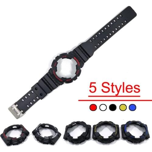 Men Sport strap case for Casio G-SHOCK GA-110 GA-100 Clock Watch Accessories Silicone cover case strap for Casio G Shock GA110