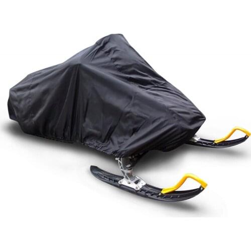 Winter Motorcycle Storage Cover Black 145-inch Waterproof, Dustproof and UV-proof Outdoor Design Motorcycle Storage Cover